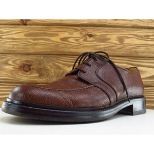 Joseph Abboud Sz 8.5 Oxford Brown Leather Men‎ Lace Up 95458 Medium
